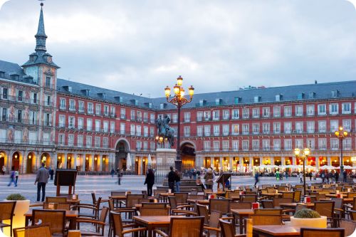 Terrazas en la Plaza Mayor